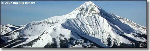 Lone Mountain, from Big Sky Resort