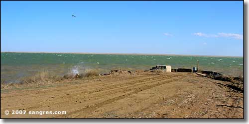 The Lake Meredith pier