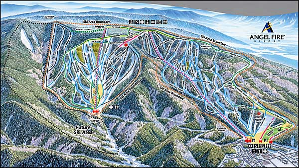 Angel Fire Resort map