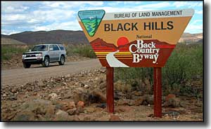 Black Hills Back County Byway sign