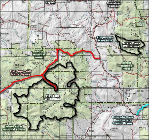 Stagecoach State Park area map