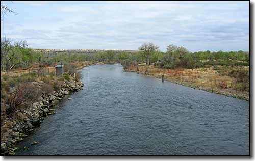 The Arkansas River below Pueblo Dam