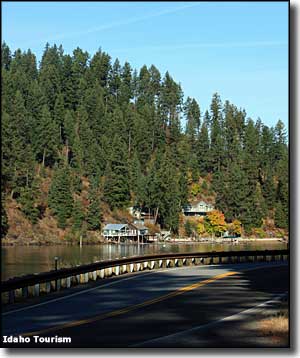 Along the Coeur d'Alene Scenic Byway