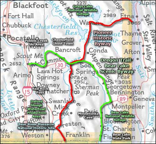 Bear Lake State Park area map