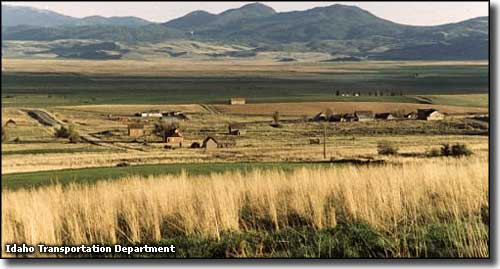 Chesterfield, a ghost town on the Oregon Trail in Idaho