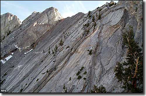 The crest of Currant Mountain