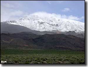 Pahute Peak in winter