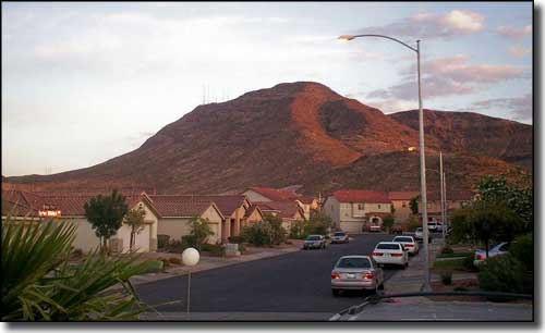 Black Mountain above Henderson, Nevada