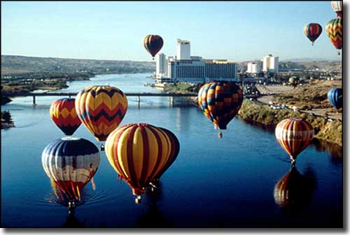 Hot air balloons over Laughlin