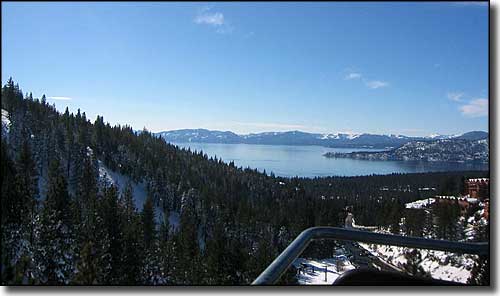 The view from Lakeview Lift at Diamond Peak Ski Resort