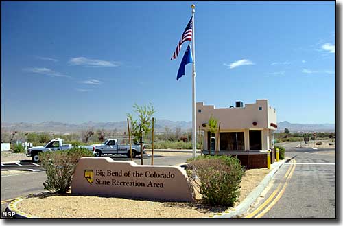 Entrance to Big Bend of the Colorado State Recreation Area