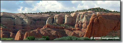 Typical sandstone formations along Historic Route 66 in western New Mexico