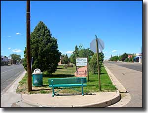 The park in downtown Roy