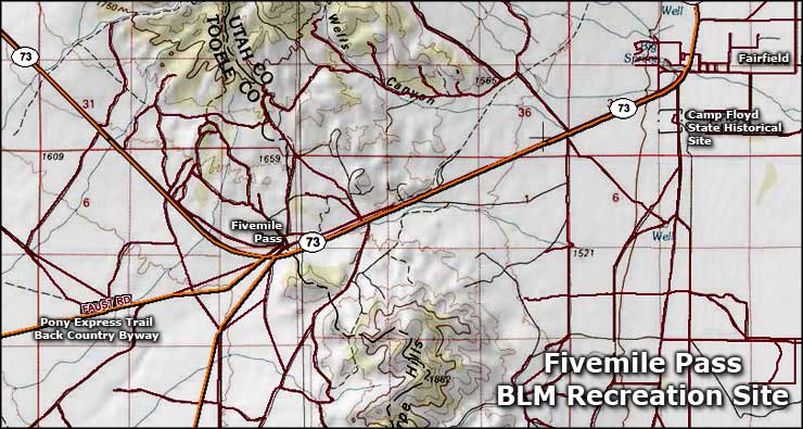 Fivemile Pass map