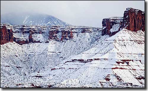 Along the Upper Colorado River Scenic Byway in winter