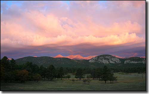 Sunrise over the Sangre de Cristo Mountains